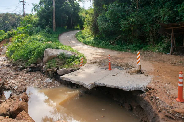 Thailand Chiangrai Chiangmai Straße 118 Nach Überschwemmungen — Stockfoto
