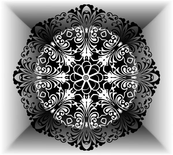 Sockel för t-shirts, vektor. handmålade Mandala etniska blommönster. Abstrakt blomma Mandala. Dekorativa element för design — Stock vektor