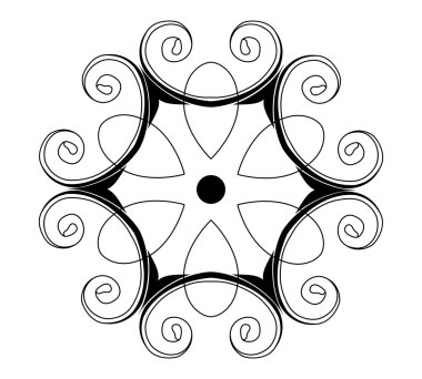 Kumaş ve kağıt üzerine baskı lar tasarlayın. Malzeme, dövmeler, simgeler üzerinde bir desen şeklinde kullanılabilir. Tasarım öğesi. Süs. Epc 8