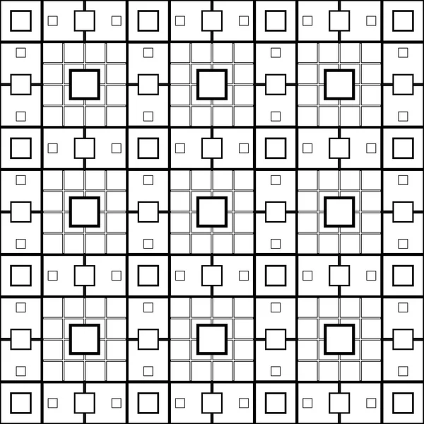 Векторная черно-белая современная абстрактная модель квадратного, абстрактного фона, ретро черно-белая текстурная плитка для веб-сайта — стоковый вектор