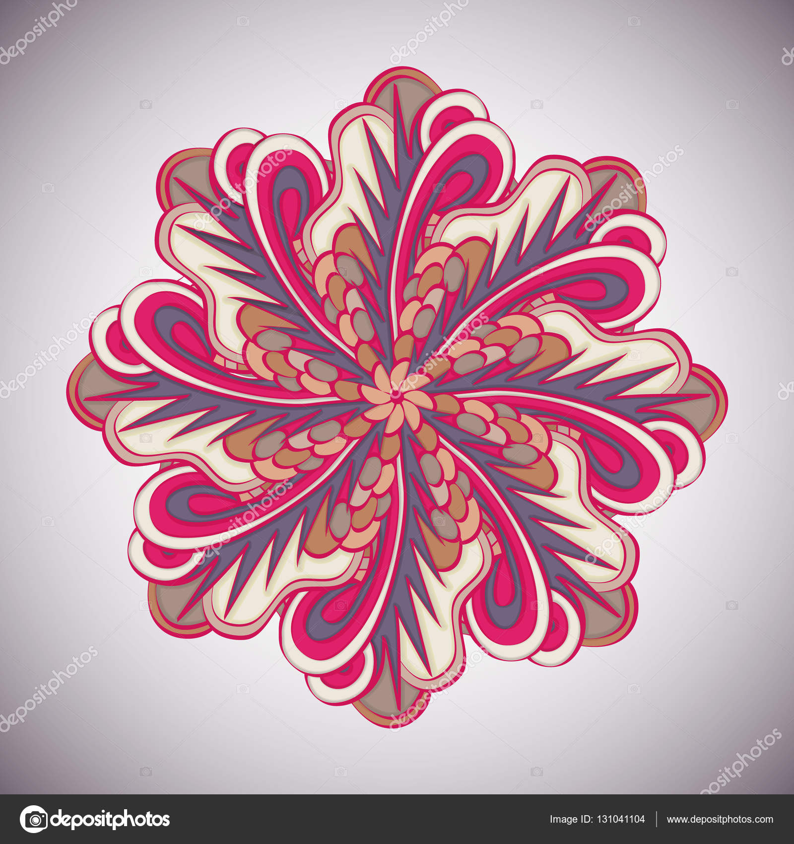 Mandala Tribal Ornament Wzór Etniczne Tkaniny Motywy Wektor
