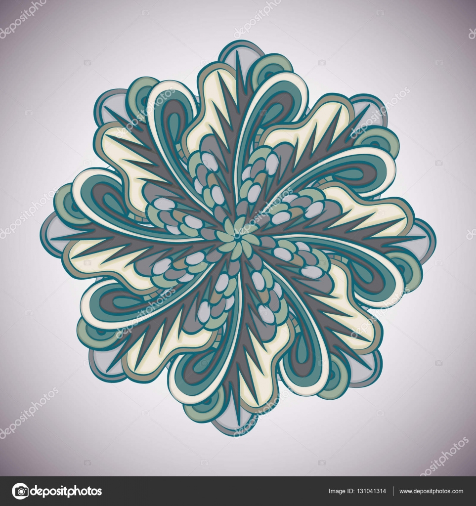 Mandala Tribal Ornament Wzór Etniczne Tkaniny Motywy Wektor
