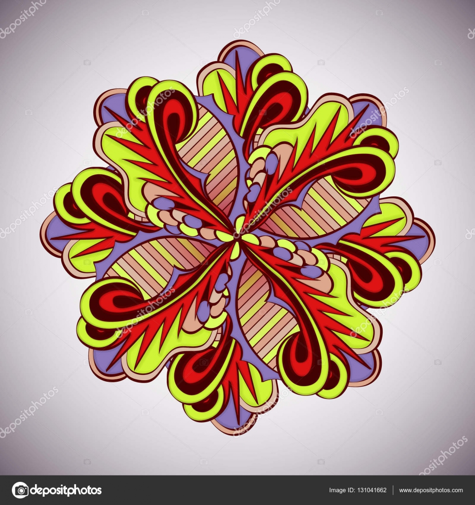 Mandala Tribal Ornament Wzór Etniczne Tkaniny Motywy Wektor