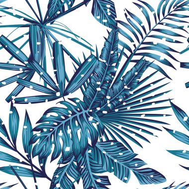 Kar tropikal seamless modeli