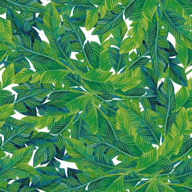 Dikişsiz desen palmiye yaprakları