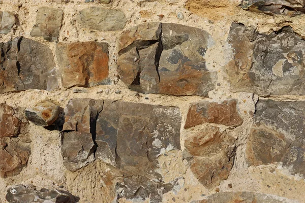 Old castle wall in close up — Stok fotoğraf