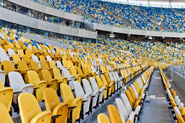 키예프 (키예프), 우크라이나-3 월 18 일: 트리뷴의 국가 올림픽 경기장 (Nsc Olimpiysky)에 2012 년 3 월 18 일 키예프 (키예프), 우크라이나 — 스톡 사진