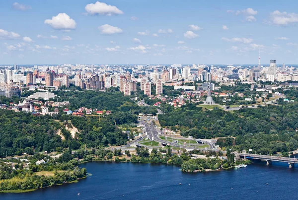 Aerial view of the city. Kiev, Ukraine. Kyiv, Ukraine — Stock Photo, Image