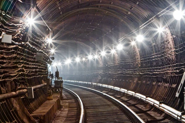 Metró alagút. Kiev, Ukrajna. Kyiv, Ukrajna — Stock Fotó