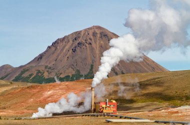 Jeotermal elektrik santrali. Myvatn jeotermal alanı, Kuzey İzlanda