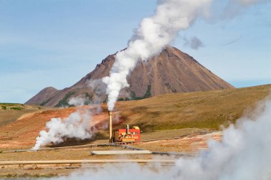 Jeotermal elektrik santrali. Myvatn jeotermal alanı, Kuzey İzlanda