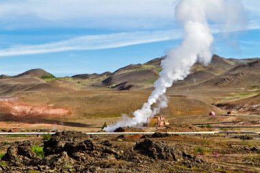 Jeotermal elektrik santrali. Myvatn jeotermal alanı, Kuzey İzlanda
