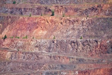 Dünya'nın jeolojik katmanları. Benim demir cevheri açık döküm. Krivoy Rog, Ukrayna
