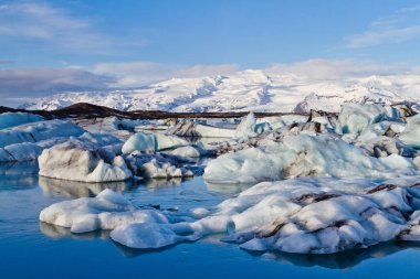 Buzdağları Jokulsarlon buzul lagün, İzlanda