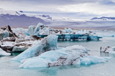 Buzdağları Jokulsarlon buzul lagün, İzlanda