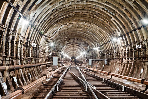 Túnel del metro. Kiev, Ucrania. Kiev, Ucrania — Foto de Stock