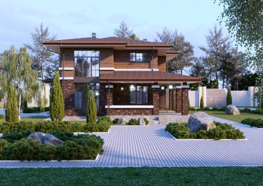 Dış ev villası çizimi nikdruid