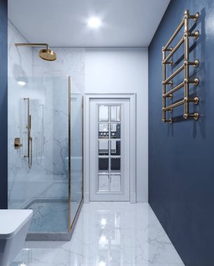 Wc koyu mavi pastel renk haritası 