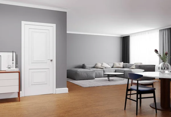 Ruang Untuk Furnitur Pintu Dekorasi Elemen — Stok Foto