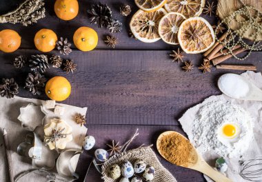 Noel arka plan çerçevesi