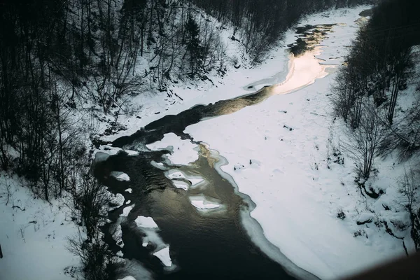 Mountain Stream Winter — Stock Photo, Image
