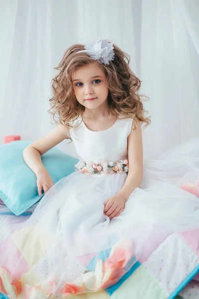 little girl in the bedroom