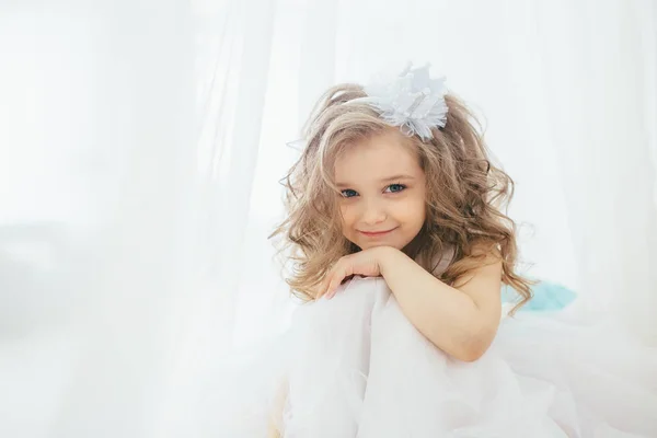 little girl in the bedroom