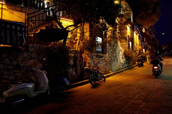 Calle Por Noche Mar Verano — Foto de Stock
