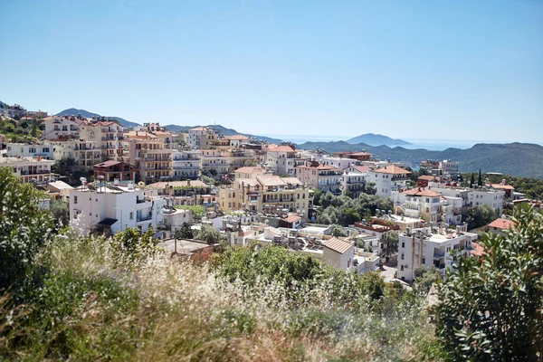 Vista Panorâmica Grécia Santorini — Fotografia de Stock