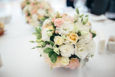 Beyaz arkaplanda çiçek vazosu