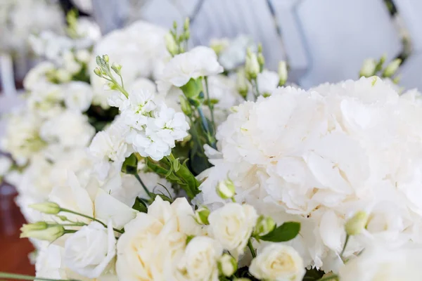 Large Bouquet White Roses Texture — Stock Photo, Image