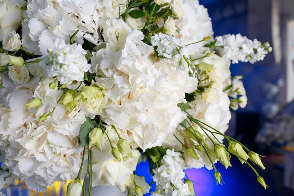 Large Bouquet White Roses Texture — Stock Photo, Image