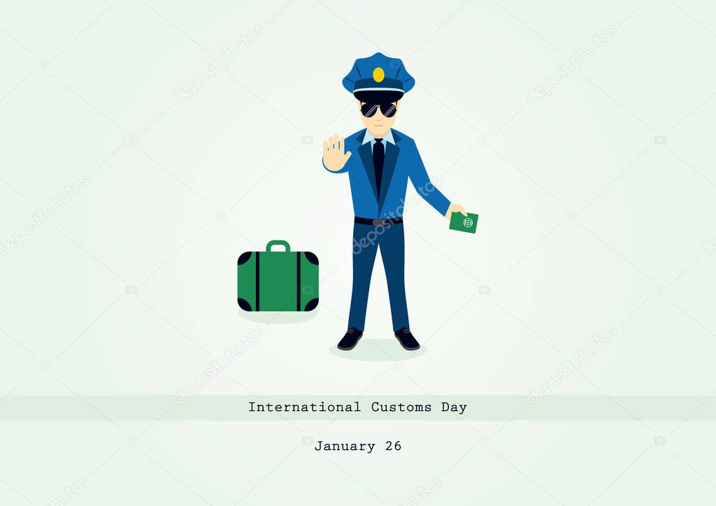 International Customs Day vector