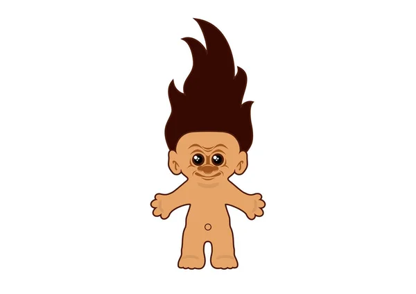 Hairy Troll vector illustration — 스톡 벡터