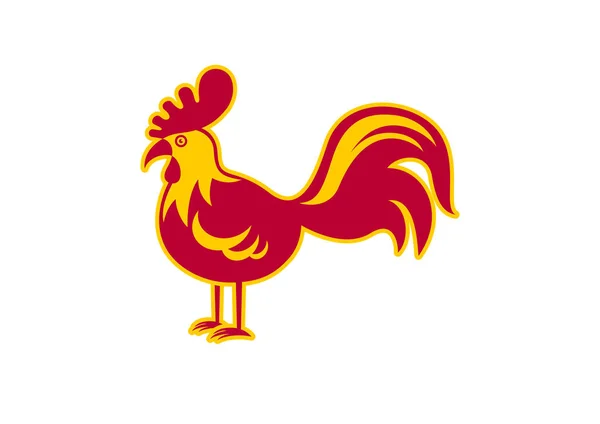 Gallo de fuego vector — Archivo Imágenes Vectoriales