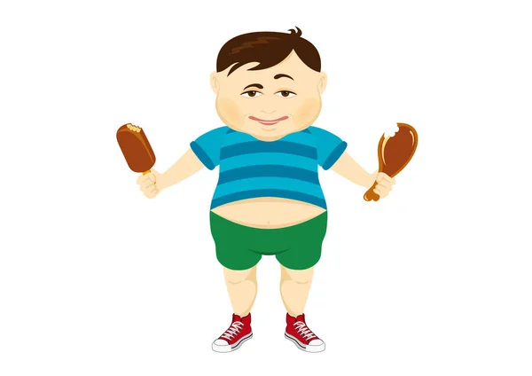 脂肪質の人のベクトル — ストックベクタ