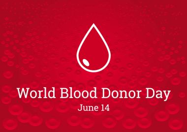 Dünya kan donör günü vektör