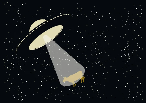 Ufo-Vektorillustration — Stockvektor