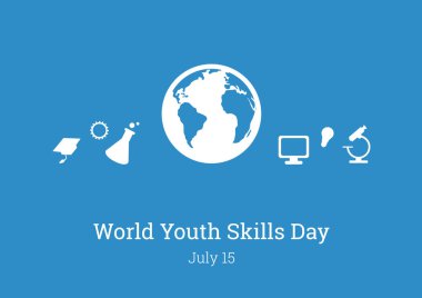 Dünya Gençlik becerileri günü vektör