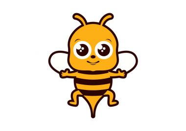 Şirin Arı simgesi vektörü