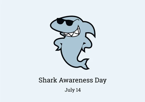 Shark Awareness Day vektor — Stock vektor