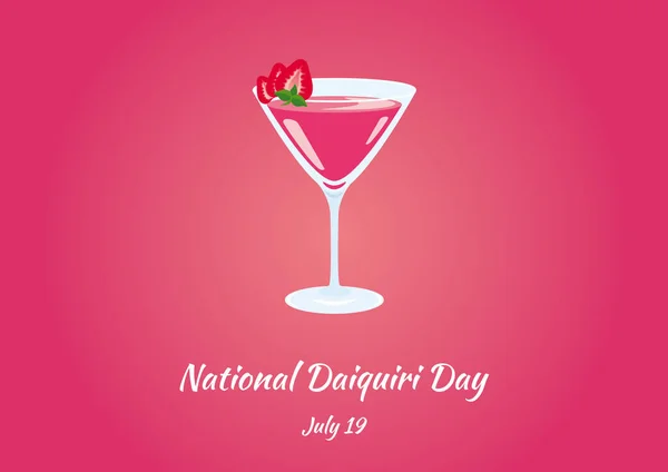 Nationale dag van de Daiquiri vector — Stockvector