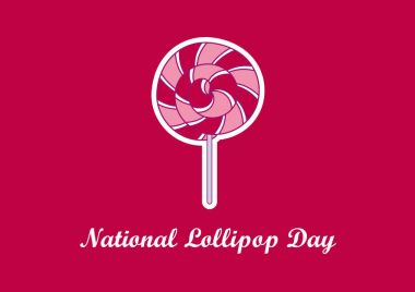Ulusal lolipop gün vektör