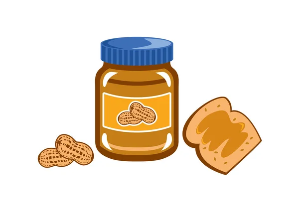 Beurre d'arachide vecteur — Image vectorielle