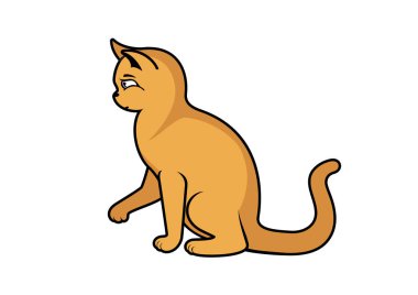 kedi vektör resmi