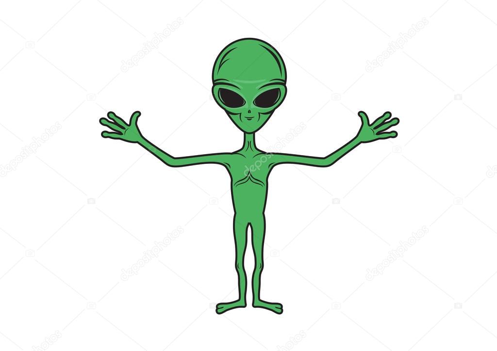 Alien vector image