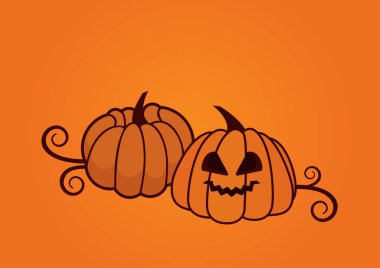 Cadılar Bayramı Balkabağı vektör