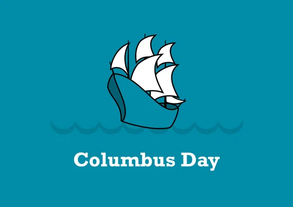 Dag van Columbus vector — Stockvector