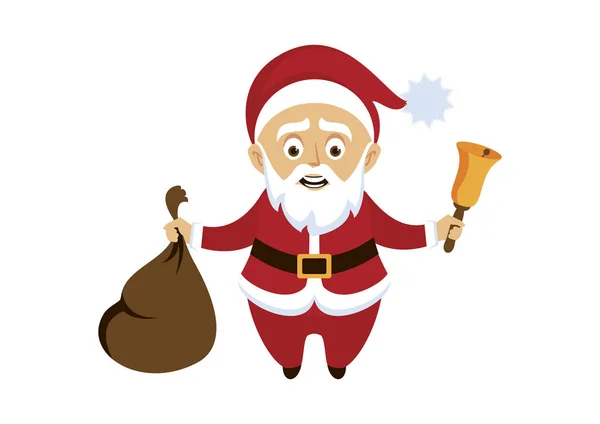 Smiling Santa Claus icon vector illustration — Stock vektor