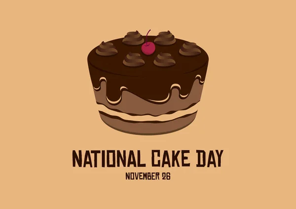 День Національного торта — стоковий вектор